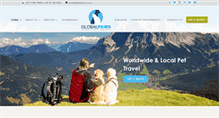 Desktop Screenshot of globalpaws.co.za